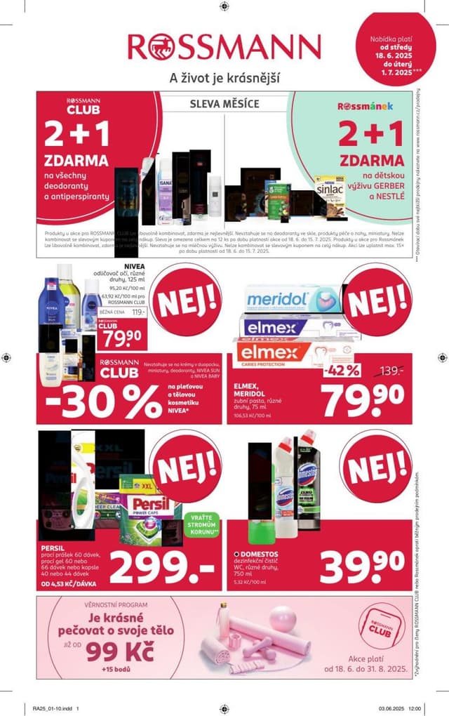 Rossmann drogerie leták 8. - 21.10.